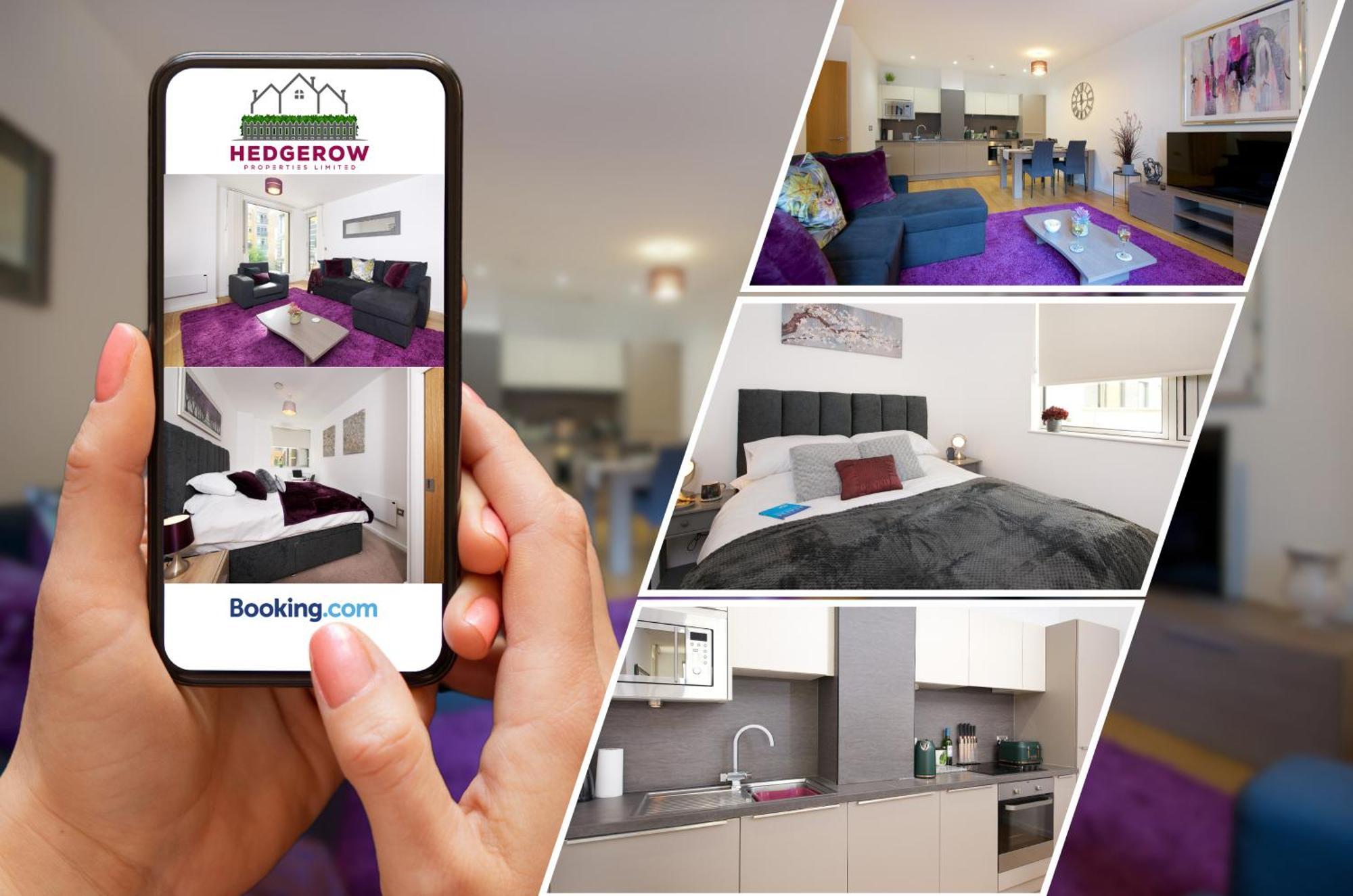 Premium Deals On Modern 2 -Bed 2-Bath Central City 122 High Street Flat For Movers & Pros By Hedgerow Манчестер Экстерьер фото